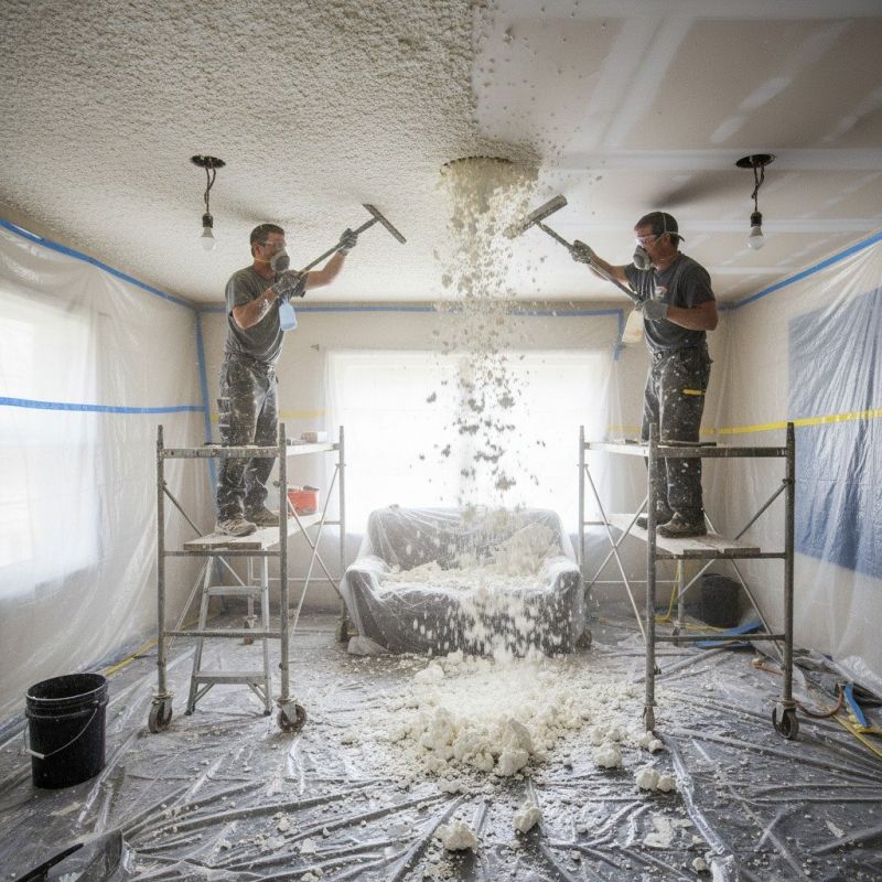 Popcorn Ceiling Removal detail
